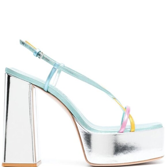 BNIB Haus of Honey Multicolour Platform Sole Sandals, EU 40, US 10 - Picture 1 of 12